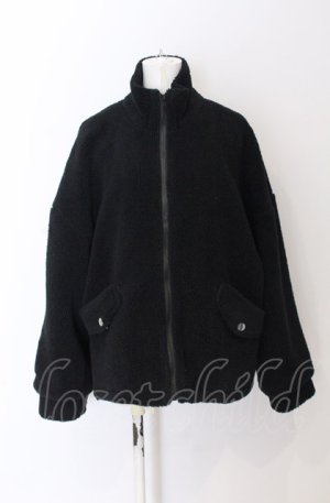 画像: NieR Clothing / ボアジャケット F ブラック O-25-04-13-040-PU-JA-OW-C047