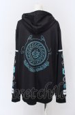 画像3: NieR Clothing / 転写ZIPパーカー F ブラック O-25-04-13-042-PU-TO-OW-OS (3)
