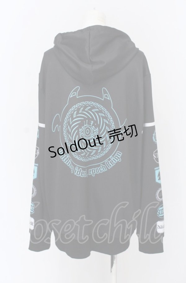 画像3: NieR Clothing / 転写ZIPパーカー F ブラック O-25-04-13-042-PU-TO-OW-OS (3)