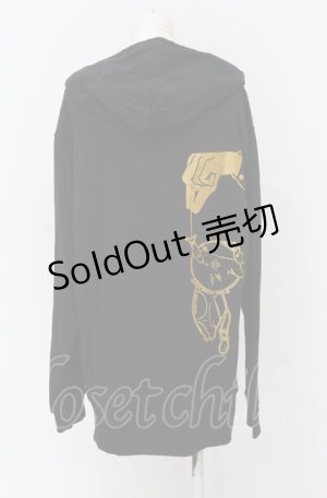 画像: NieR Clothing / バックプリントZIPパーカー XXL ミケ（ブラック） O-25-04-13-043-PU-TO-OW-OS