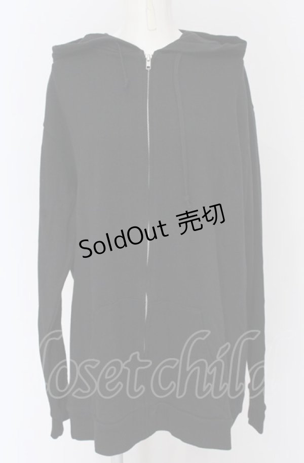 画像2: NieR Clothing / バックプリントZIPパーカー XXL ミケ（ブラック） O-25-04-13-043-PU-TO-OW-OS (2)