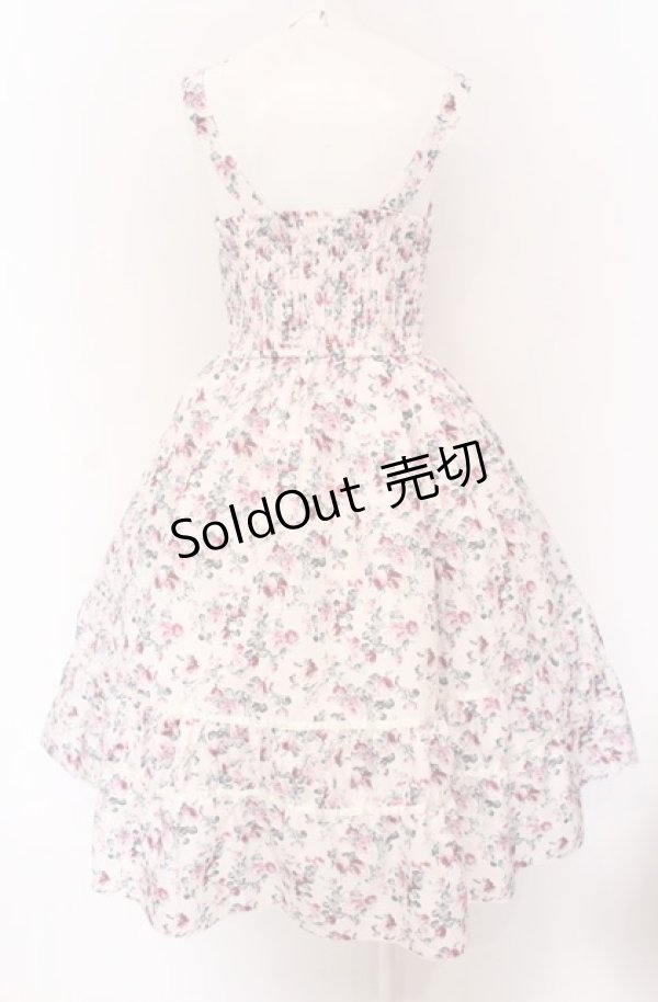 画像3: axes femme / ビッグリボン×ローズジャンパースカート【mobility限定商品】 F ピンク O-25-04-13-046-AX-OP-OW-OS (3)