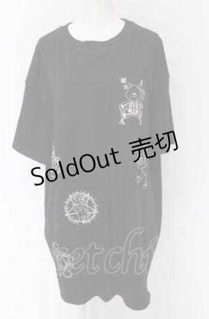 画像: Candy Stripper / FREAK FRIENDS PATCH Tシャツ 2 ブラック O-25-04-13-051-PU-TO-OW-OS