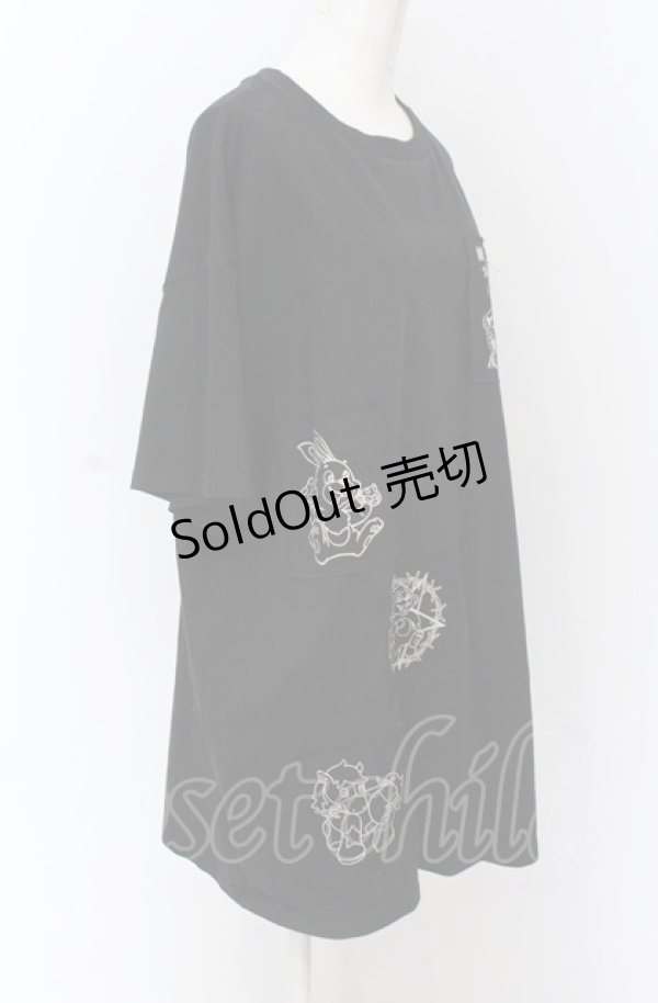 画像2: Candy Stripper / FREAK FRIENDS PATCH Tシャツ 2 ブラック O-25-04-13-051-PU-TO-OW-OS (2)