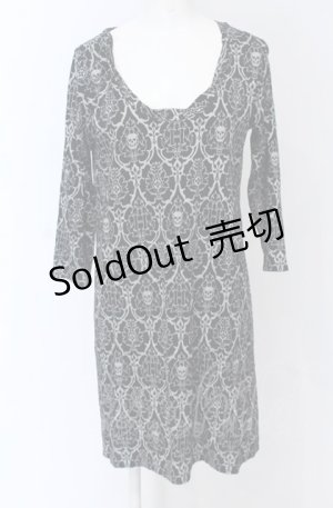 画像: HYSTERIC GLAMOUR / スカルptロングTシャツ  ブラック O-25-04-13-052-PU-TO-OW-ZT219
