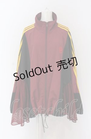 画像: Candy Stripper / CND SWITCHED NYLON BLOUSON　ブルゾン F ボルドー×ブラック×マスタード O-25-04-13-054-PU-CO-OW-ZT191