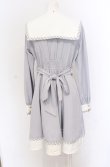 画像3: Amavel / French Ginghamセーラーワンピース F サックス O-25-04-13-006-CA-OP-OW-OS (3)