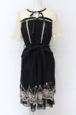 画像1: axes femme POETIQUE / 裾刺繍ワンピース M クロ O-25-04-13-058-AX-OP-OW-OS (1)