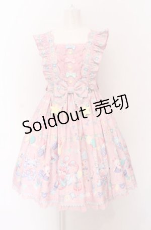 画像: Angelic Pretty / Happy Garlandジャンパースカート（2025年）  ピンク O-25-04-13-007-AP-OP-OW-OS