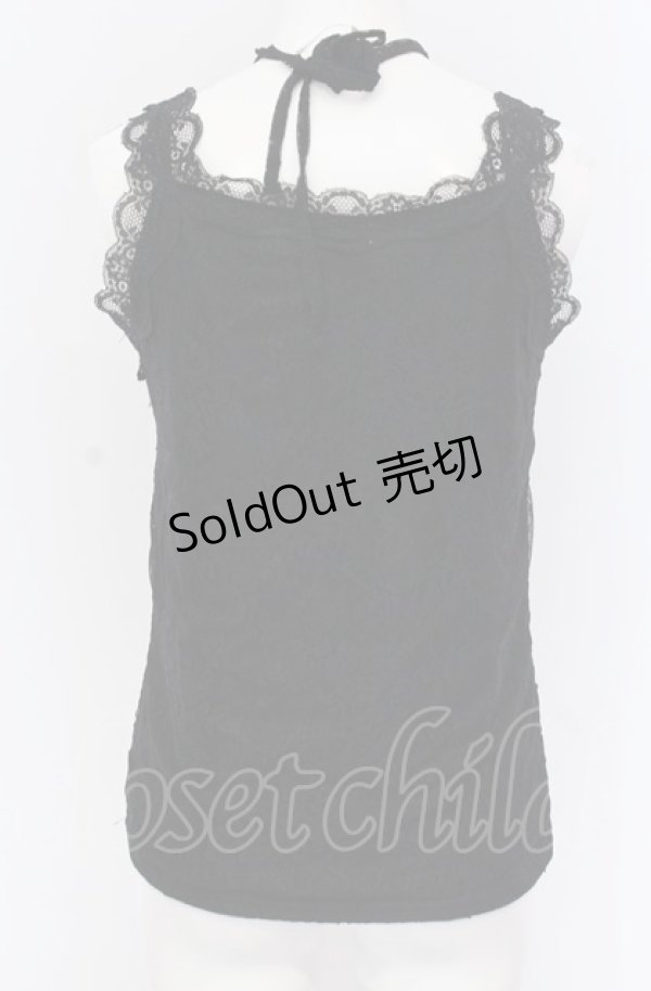 画像3: axes femme / 3WAY総レースタンクトップ F クロ O-25-04-13-063-AX-TO-OW-OS (3)