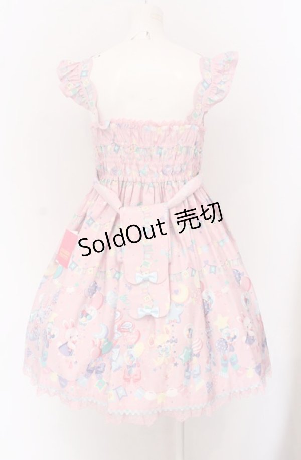 画像3: Angelic Pretty / Happy Garlandジャンパースカート（2025年）  ピンク O-25-04-13-007-AP-OP-OW-OS (3)