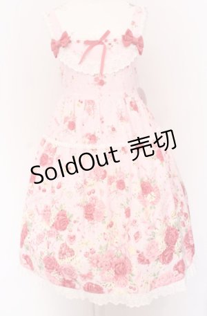 画像: BABY,THE STARS SHINE BRIGHT / スローモーションブーケ〜あの日の私の想い〜柄ジャンパースカート  ピンク O-25-04-13-008-BA-OP-OW-OS