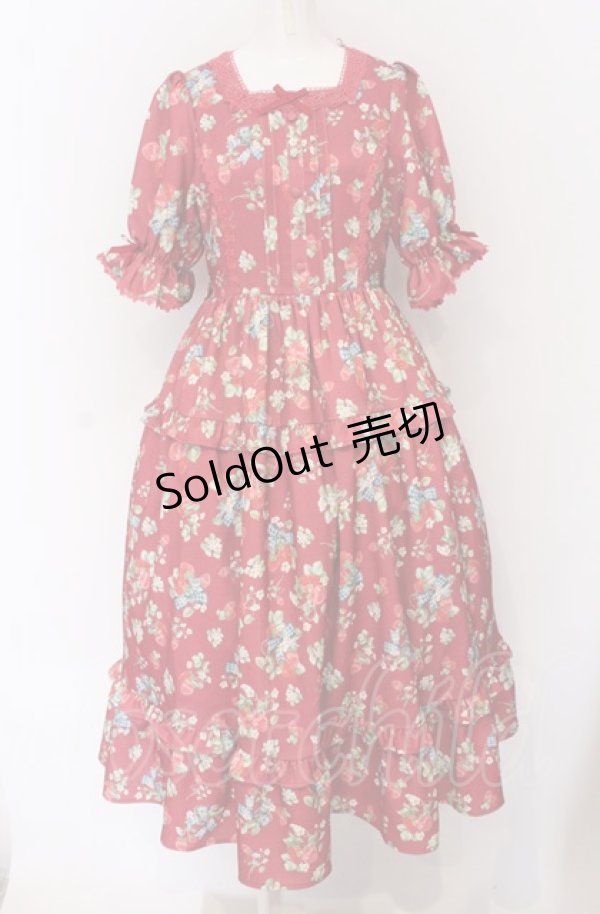 画像1: axes femme kawaii / クラシックベリーワンピース M アカ O-25-04-13-010-AX-OP-OW-OS (1)