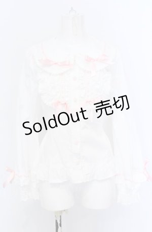 画像: BABY,THE STARS SHINE BRIGHT / Mignonette Doll ブラウス  シロ×ピンク O-25-04-13-013-BA-BL-OW-OS