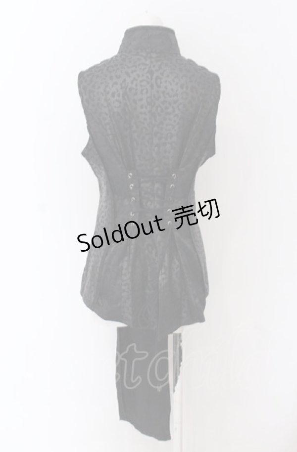 画像3: Qutie Frash / 2025プレミアムセット【黒豹】チャイナチュニック  ブラック O-25-04-13-021-QU-TO-OW-OS (3)