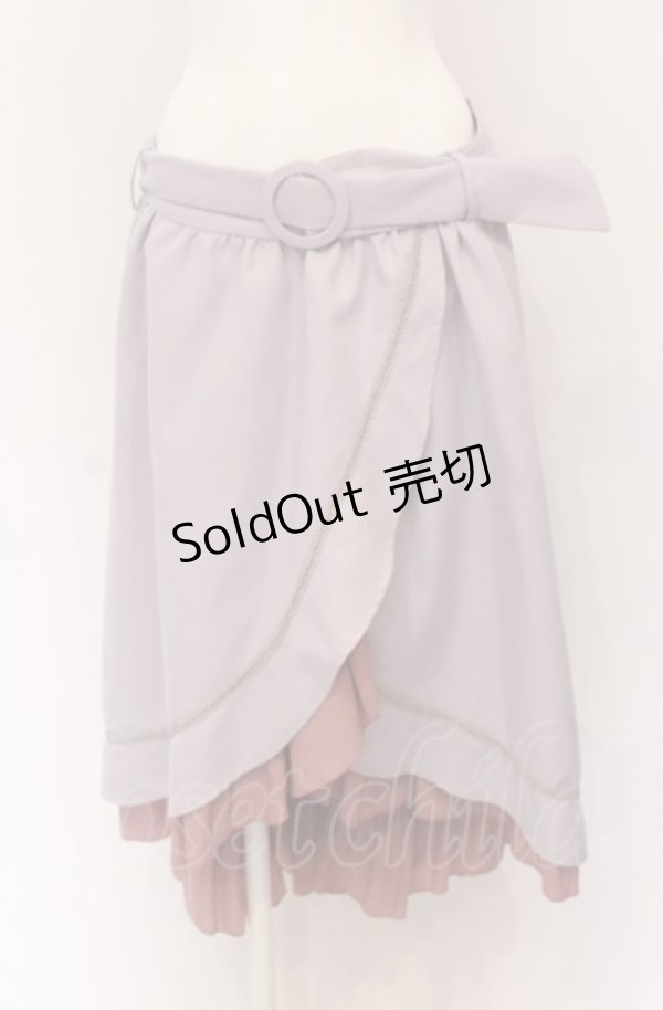 画像1: axes femme / アシメティアードロングスカート M ラベンダー O-25-04-13-024-AX-SK-OW-OS (1)