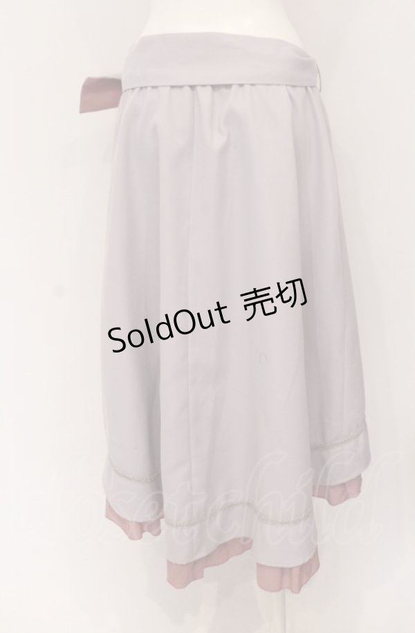 画像2: axes femme / アシメティアードロングスカート M ラベンダー O-25-04-13-024-AX-SK-OW-OS (2)