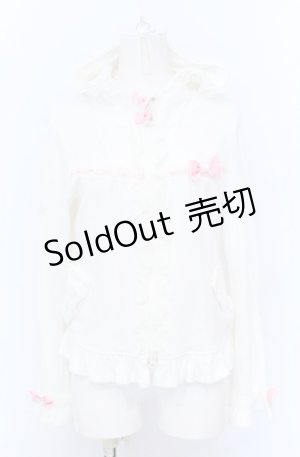 画像: Angelic Pretty / ふわりんパーカ  シロ×ピンク O-25-04-13-025-AP-TO-OW-OS