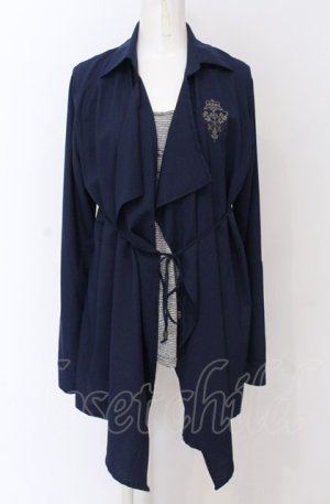 画像: Rozen Kavalier / シャツ重ね風トップス  ネイビー O-25-04-13-029-OO-TO-IG-OS