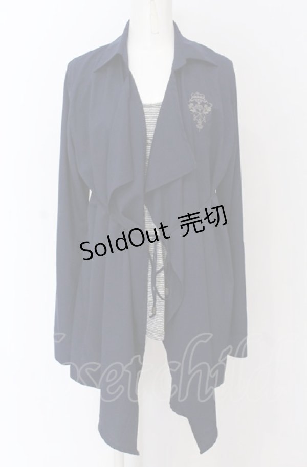 画像1: Rozen Kavalier / シャツ重ね風トップス  ネイビー O-25-04-13-029-OO-TO-IG-OS (1)