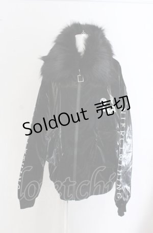 画像: NieR Clothing / 2WAY軽量中綿入りアウター【エナメルブラック】 F ブラック O-25-04-13-037-PU-JA-OW-OS
