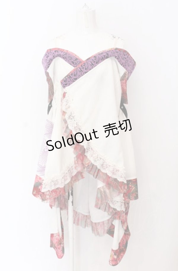 画像1: Qutie Frash / 後ろロングオフショル着物カーディガン  ピンク O-25-04-14-042-QU-TO-OW-OS (1)