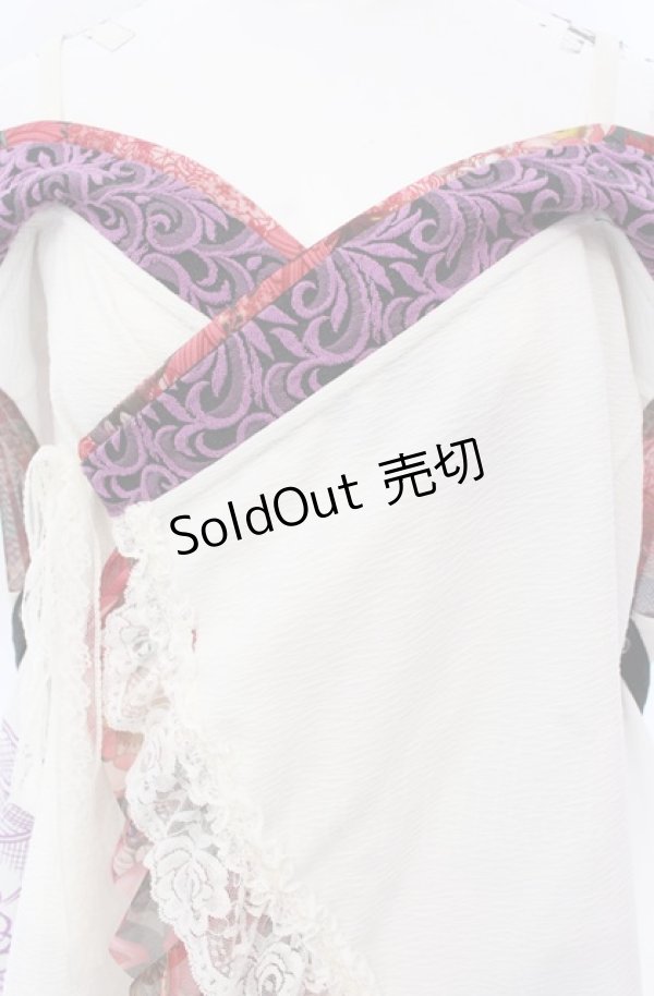 画像2: Qutie Frash / 後ろロングオフショル着物カーディガン  ピンク O-25-04-14-042-QU-TO-OW-OS (2)