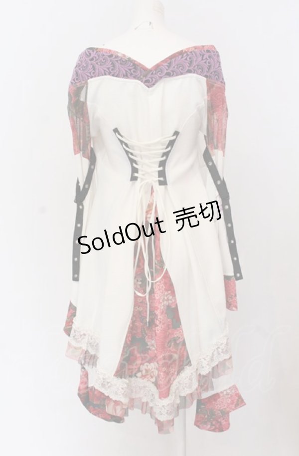 画像7: Qutie Frash / 後ろロングオフショル着物カーディガン  ピンク O-25-04-14-042-QU-TO-OW-OS (7)