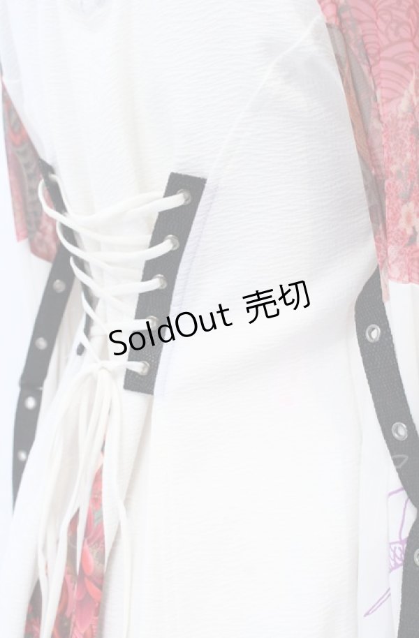 画像8: Qutie Frash / 後ろロングオフショル着物カーディガン  ピンク O-25-04-14-042-QU-TO-OW-OS (8)