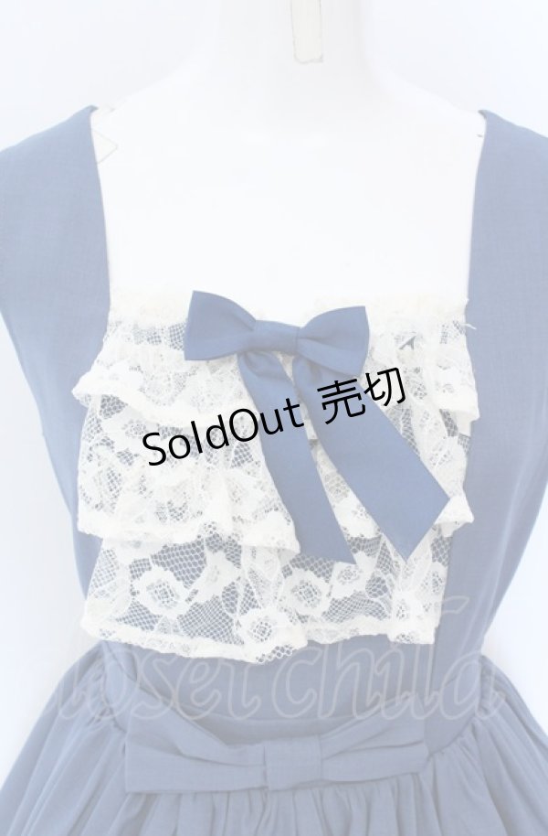 画像2: axes femme kawaii / オリビアジャンパースカート M アオ O-25-04-14-004-AX-OP-OW-OS (2)