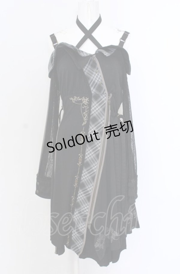 画像1: Ozz oneste / オフショルZIPワンピース  ブラック O-25-04-14-044-OO-OP-OW-OS (1)