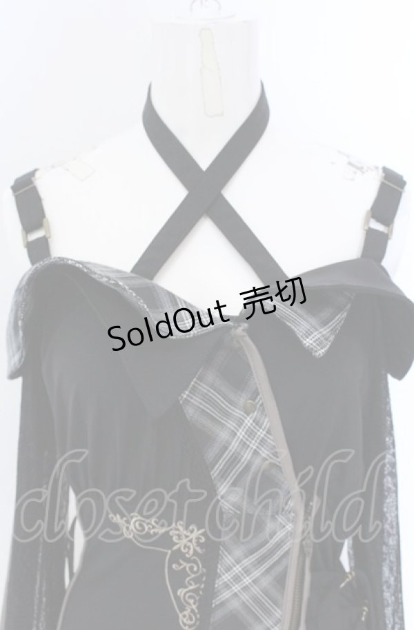 画像2: Ozz oneste / オフショルZIPワンピース  ブラック O-25-04-14-044-OO-OP-OW-OS (2)