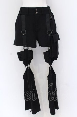 画像: Ozz conte / Xeno protection 2way ショートパンツ  ブラック O-25-04-14-051-OO-PA-OW-OS