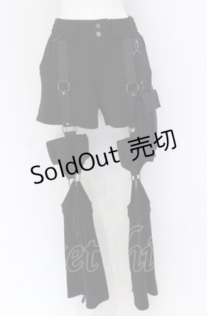 画像: Ozz conte / Xeno protection 2way ショートパンツ  ブラック O-25-04-14-051-OO-PA-OW-OS