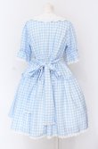 画像3: axes femme kawaii / ギンガムチェック柄ワンピース  サックス O-25-04-14-005-AX-OP-IG-OS (3)