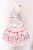 画像4: Angelic Pretty / Toy's Donut Diner エプロンドレスSet ジャンパースカート単品  サックス O-25-04-14-007-AP-OP-OW-OS (4)