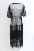 画像3: axes femme POETIQUE / チュールティアードロングカーディガン M クロ O-25-04-14-001-AX-TO-OW-OS (3)