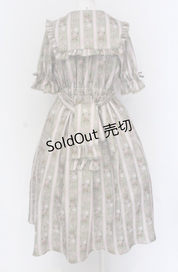 画像3: axes femme kawaii / RosyBear柄ワンピース  グリーン O-25-04-14-002-AX-OP-OW-OS (3)