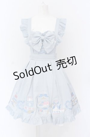 画像: Amavel / Princess Afternoon tea Party ジャンパースカート F サックス O-25-04-14-003-CA-OP-OW-OS