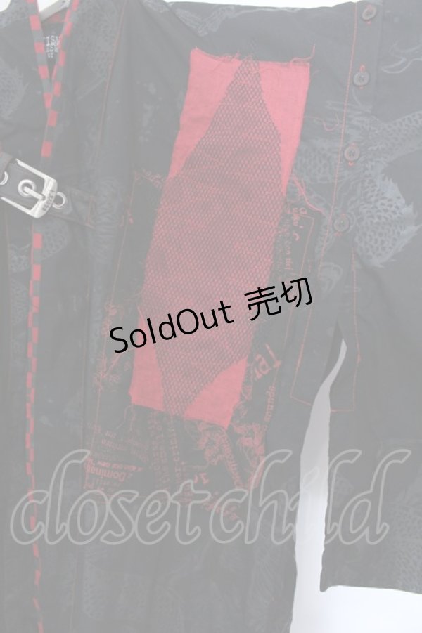 画像3: h.ANARCHY / 浴衣セット  ブラック×レッド O-25-04-15-003-HN-OP-IG-OS (3)