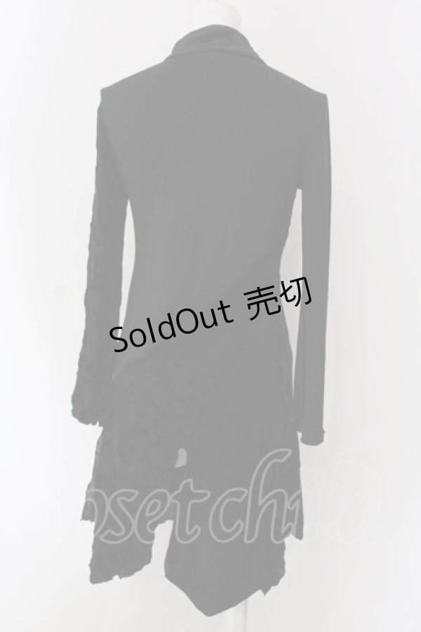 画像4: Ozz On / ベロア切り替え龍刺繍ワンピース  ブラック×レッド刺繍 O-25-04-15-030-OO-OP-IG-OS (4)