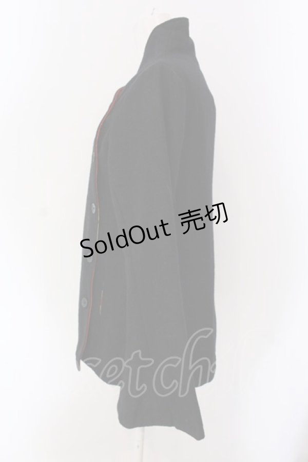 画像2: gouk / プリントショートジャケット  ブラック×裏地レッド O-25-04-15-036-GO-JA-IG-ZS (2)