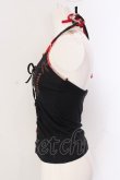 画像2: gouk / レースアップホルターキャミソール  ブラック×レッド O-25-04-15-004-GO-TO-IG-OS (2)