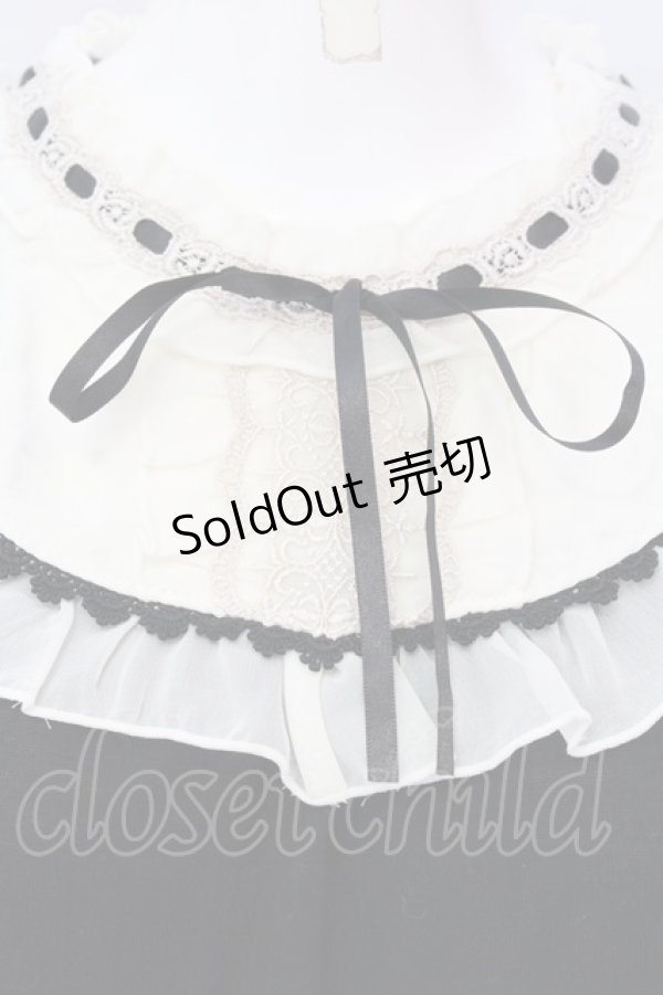 画像2: axes femme / スクエアヨークカットソー  クロ×アイボリー O-25-04-15-049-AX-TO-IG-OS (2)