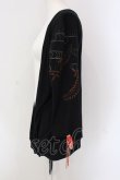 画像2: gouk / プリントカシュクールカーディガン  ブラック O-25-04-15-005-GO-TO-IG-OS (2)