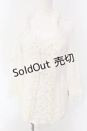 画像: Ozz Croce / レースアップニットソー  オフシロ O-25-04-15-054-OO-TO-IG-OS
