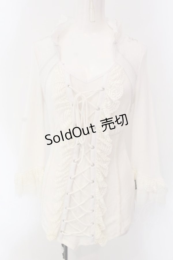画像1: Ozz Croce / レースアップニットソー  オフシロ O-25-04-15-054-OO-TO-IG-OS (1)