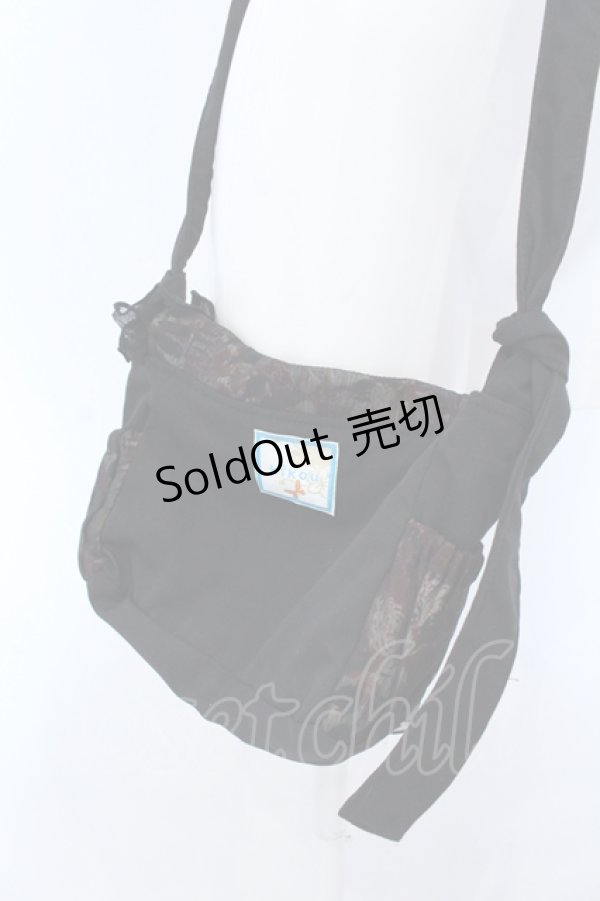 画像3: kikou / 楊柳フラップポシェット  ブラック O-25-04-15-1003-GO-BG-IG-OS (3)