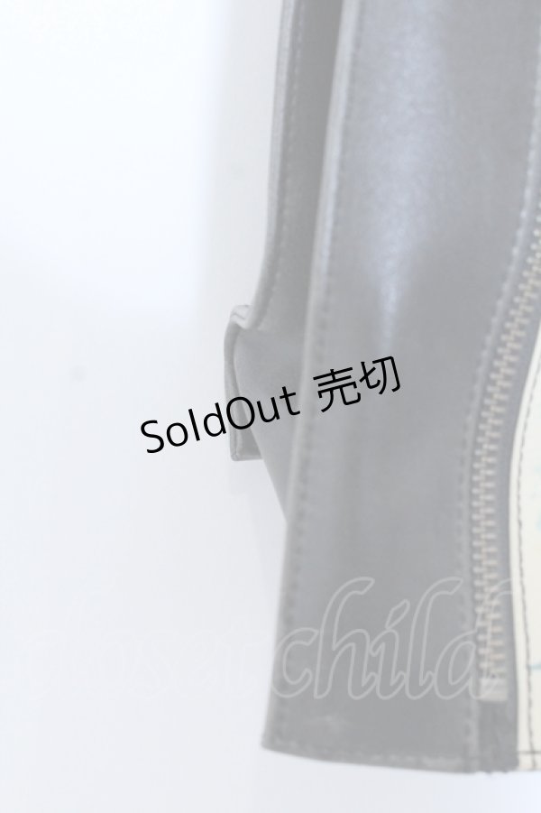 画像3: Jean Paul GAULTIER / サタントートバック  ブラック×アイボリー×グリーン O-25-04-15-1007-GO-BG-IG-OS (3)