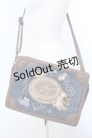 画像: axes femme / トランク風メルヘンバッグ  ブラウン×ネイビー O-25-04-15-1010-AX-BG-IG-OS